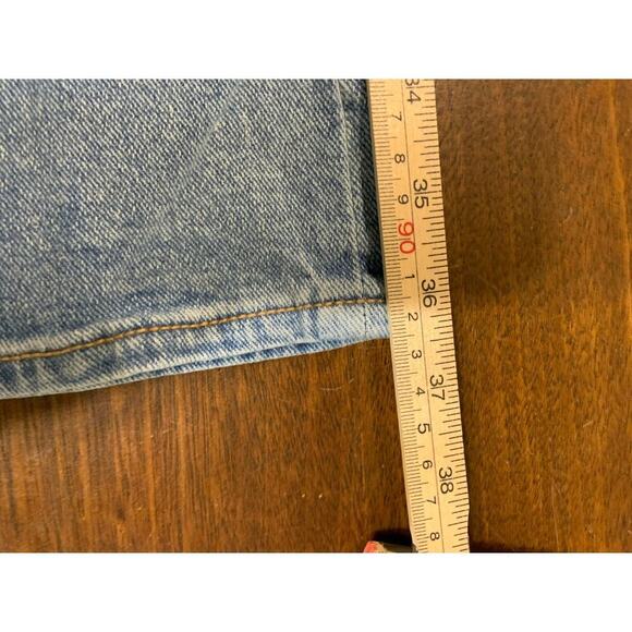 Seven7 Fashion Jeans Women 14 Distressed Light Wash Cropped Western Boho Fringe - Picture 15 of 15